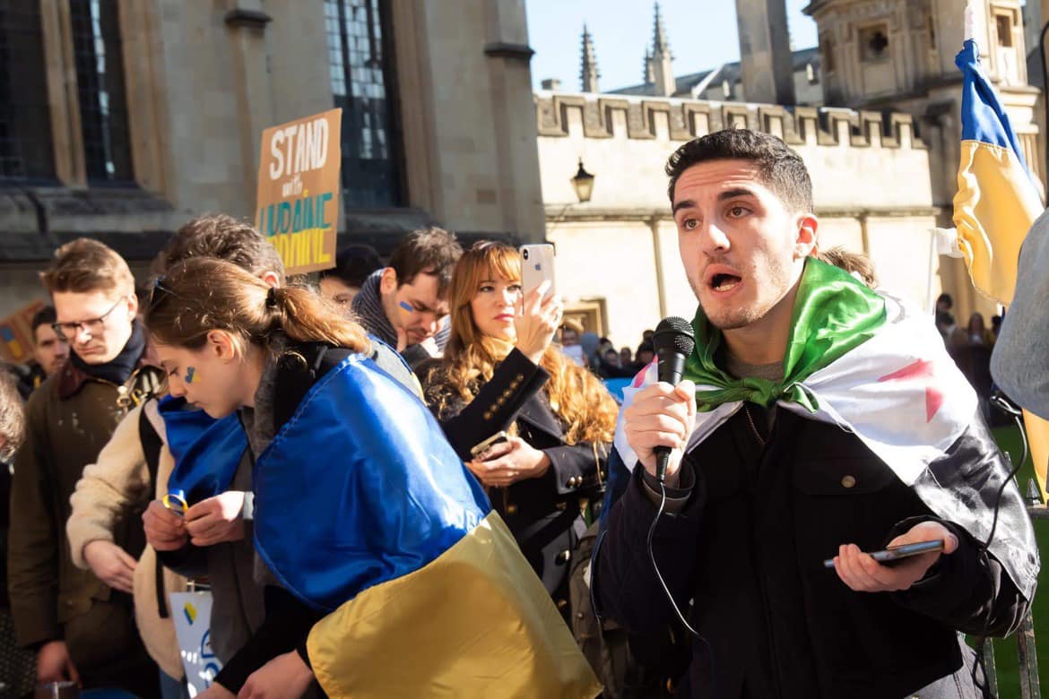 Image taken at Oxford Ukraine Solidarity protest organised by Oxford University Ukraine Society
