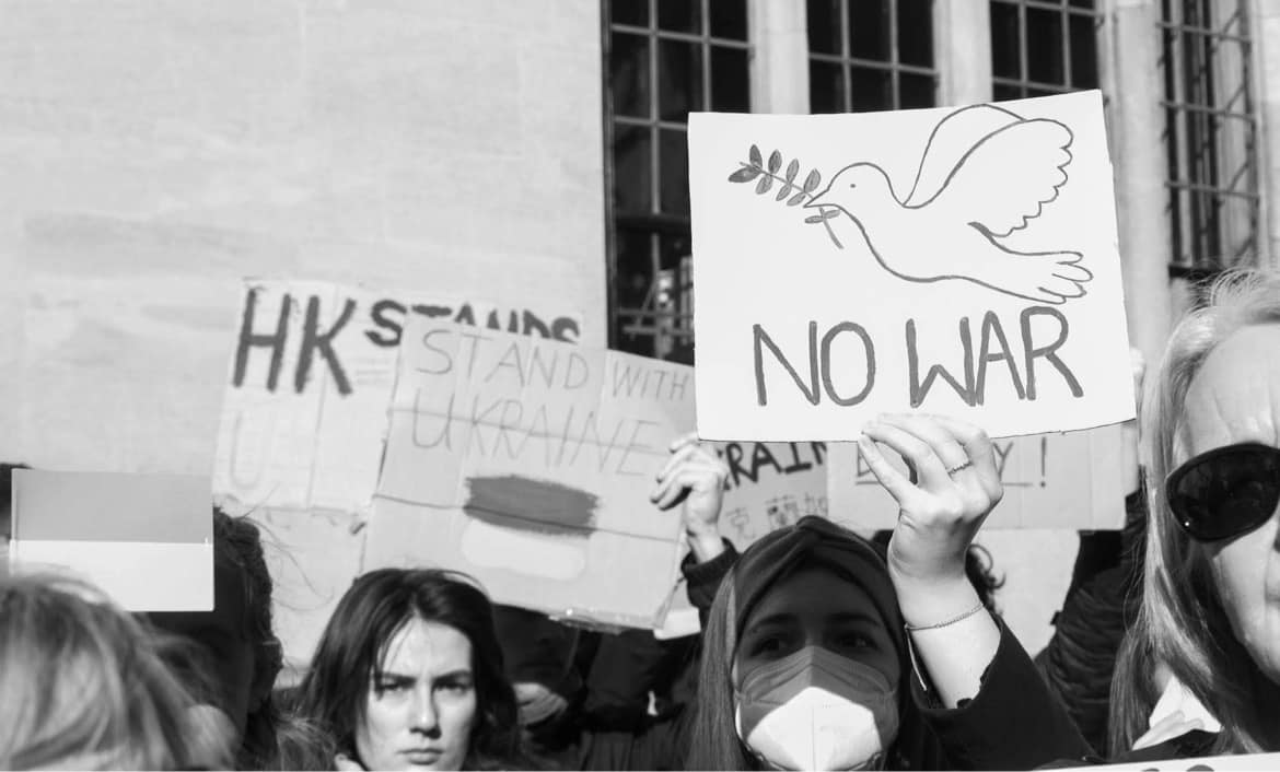 Image taken at Oxford Ukraine Solidarity protest organised by Oxford University Ukraine Society