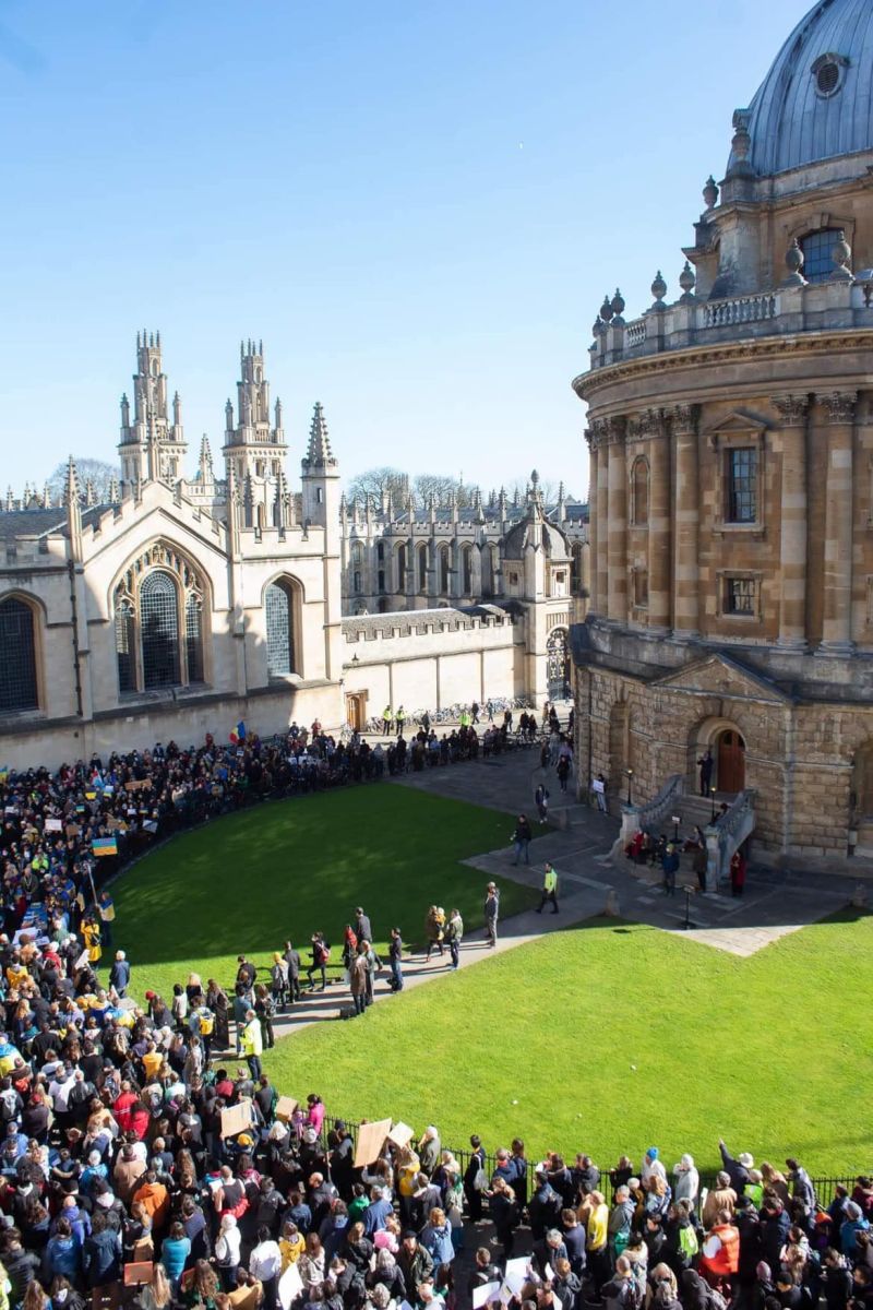 Image taken at Oxford Ukraine Solidarity protest organised by Oxford University Ukraine Society