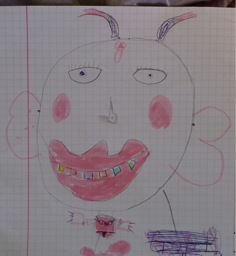 Mum does art therapy with her son who drew this “dickhead” Russian military clown