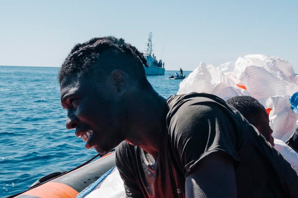 Refugee rescued from sea