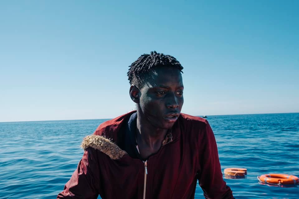 Refugee rescued from sea