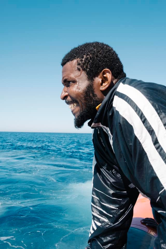 Refugee rescued from sea