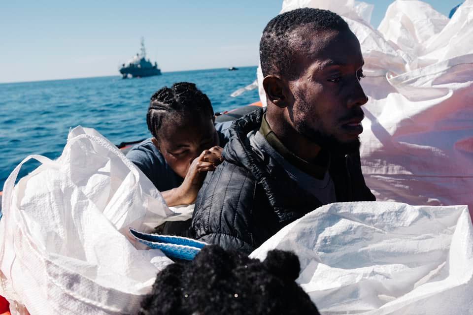 Refugee rescued from sea