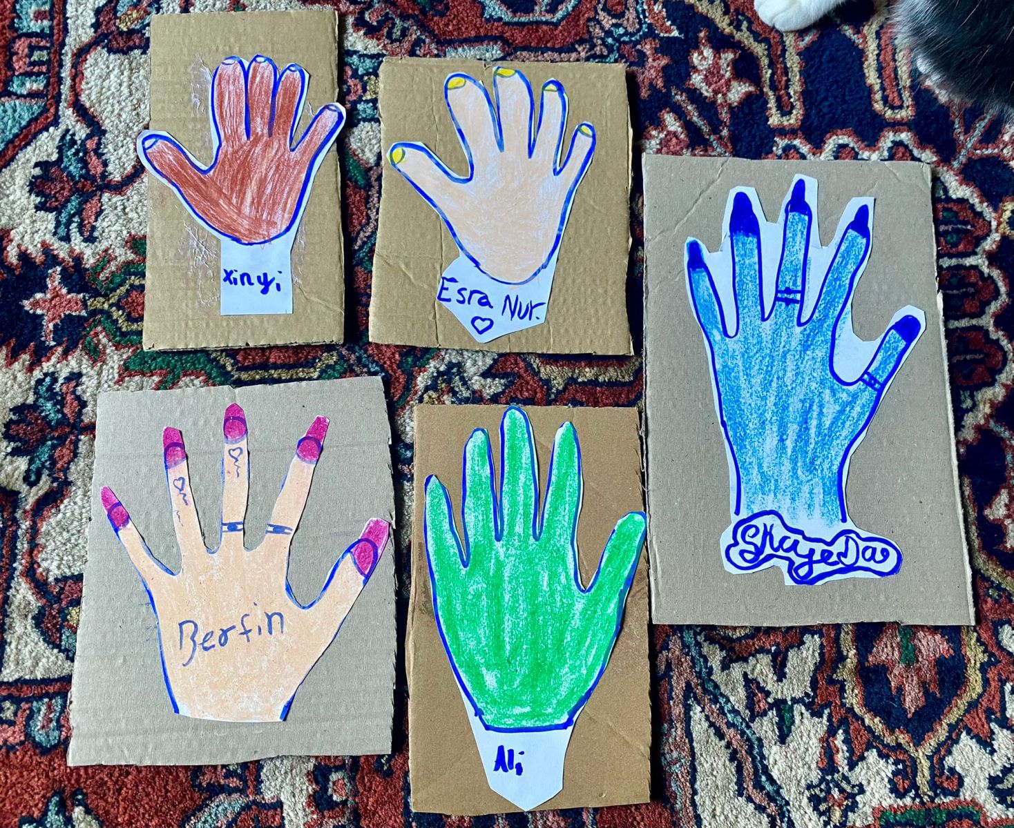 painting of hands