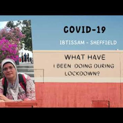 Ibtisam in Sheffield during lockdown