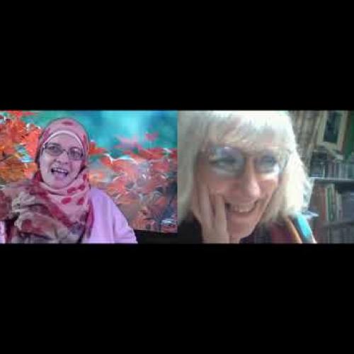 Jeni Williams and Ibtisam Al-Farah in online meeting