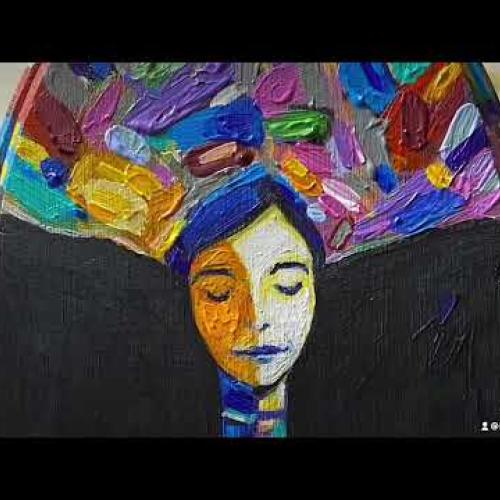 A colourful art piece