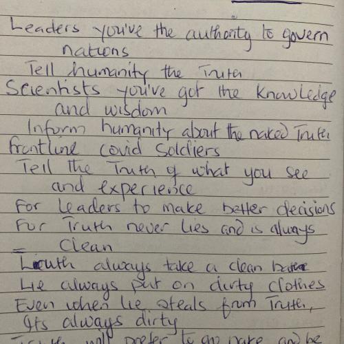 extract from Vicky's diary
