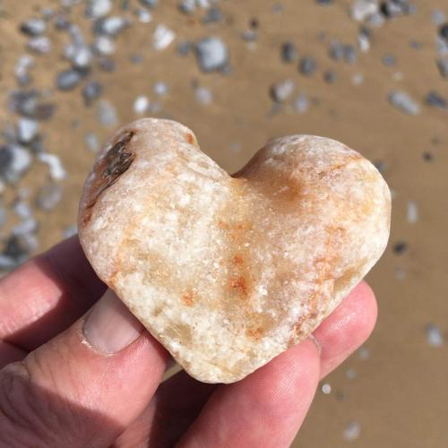 A stone found while walking on the beach in Swansea