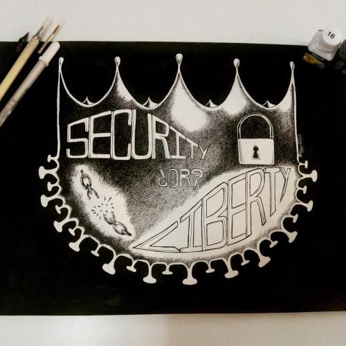 A drawing of a crown