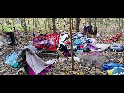 Rubbish in Calais and Dunkirk camps in France
