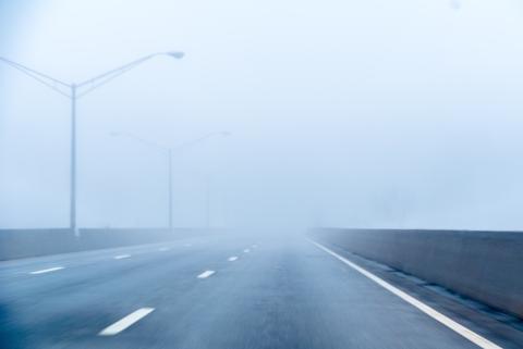 foggy highway