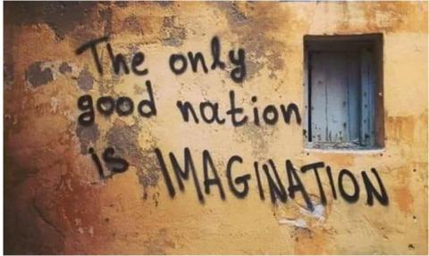 Graffiti: The only good nation is IMAGINATION