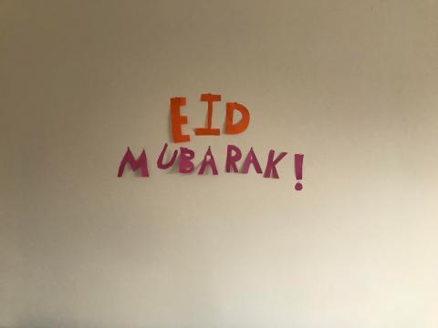 hand-made EID small decoration at home