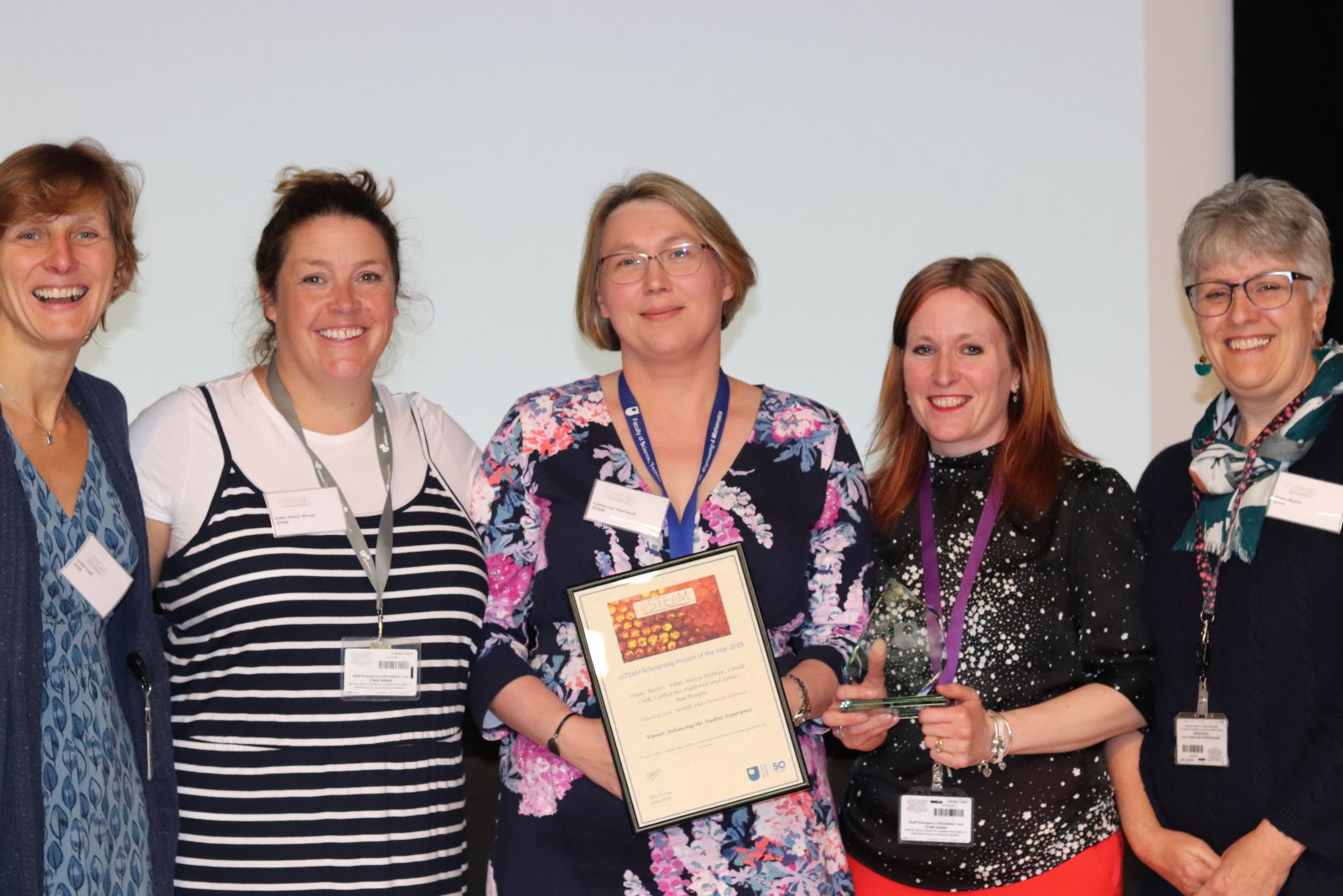 Award winners of the Enhancing the Student Experience Project category