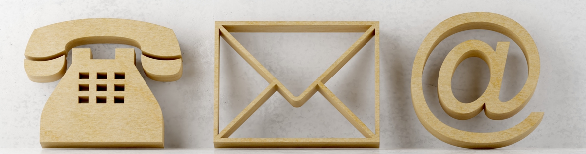 Telephone, letter, and email symbols