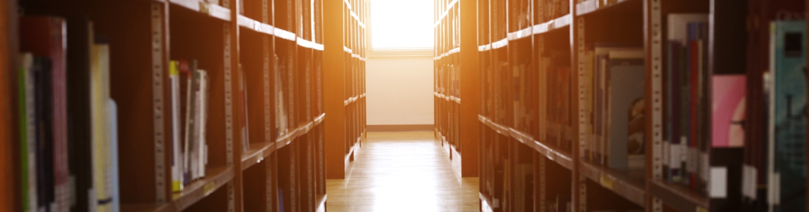 Library shelves