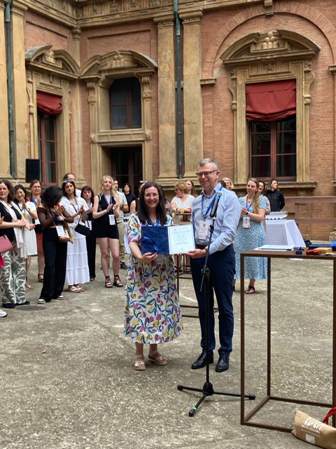 Fiona Aiken receiving her EDEN Fellowship