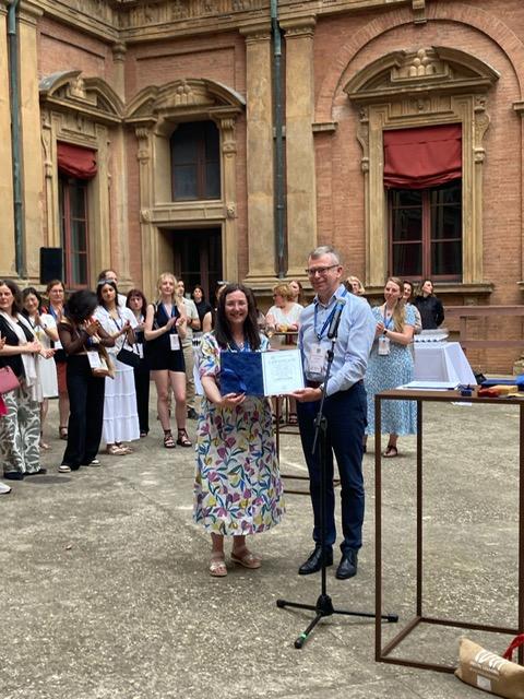 Fiona Aiken receiving her EDEN Fellowship