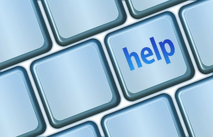 help button on a computer