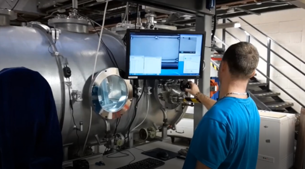 Ondrej operating the George chamber