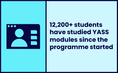 12,200-plus students have studied YASS modules since the programme started.