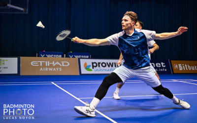 OU student and professional badminton player Adam Pringle - photo by Lucas Noyon at Badminton Photo