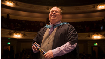 Open University graduate Brian Ronald