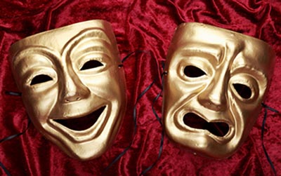 Comedy masks image