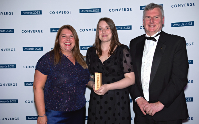 Mandy Bailey from RBS, Winner Laura Ripley and Derek Goldman from The Open University in Scotland