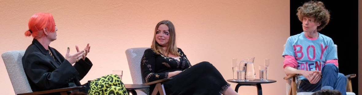 Shirley Manson, Charlotte Church and Michael Pedersen at Edinburgh International Book Festival - Photo by Robin Mair