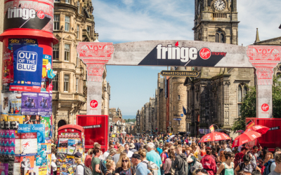 Photo of Edinburgh Fringe banner.