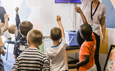 Group of young children