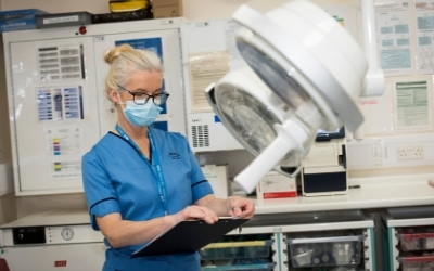 Helen Kafantari Maciver working at Western Isles Hospital 