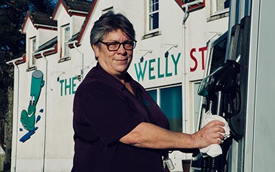 The Green Welly Stop business is in the Highlands village of Tyndrum