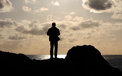 Silhouette of a man