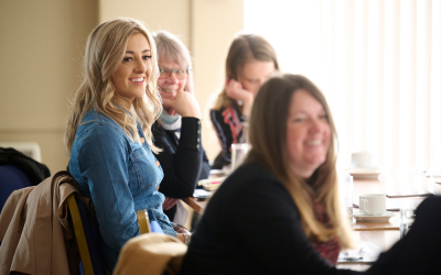 Attendee participating in the Skills for Business Roadshow in Elgin - Photo by Ewen Weatherspoon