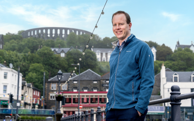 Stuart Borland, pictured in Oban. Photo by Neil Hanna.