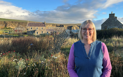 OU student Saffron Macivor at her home on Orkney