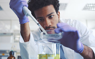 Scientist working in a laboratory