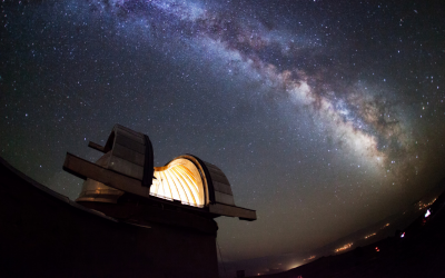 Astronomical observatory under the stars