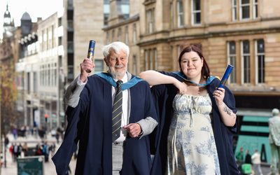 OU graduates David Cunningham and Kathryn O'Donnell