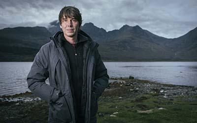 Professor Brian Cox on the Isle of Skye ©BBC 