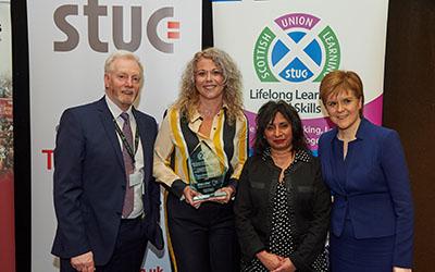 Grahame Smith, Lisa McGuinness, Khadija Patel, Nicola Sturgeon