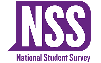 The National Student Survey (NSS) logo: NSS within a speech bubble, with National Student Survey written underneath.