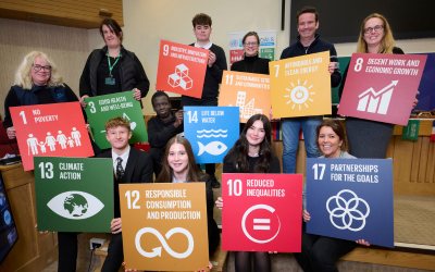 Pupils and partners at Mock COP29