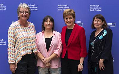  Susan Stewart, Ali Smith, Nicola Sturgeon and Mary Kellett