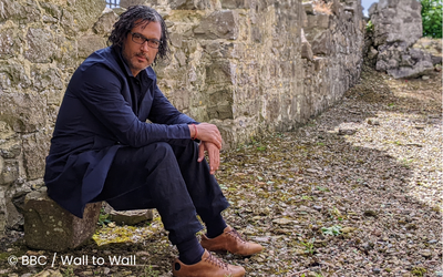 David Olusoga, on set of BBC/OU series 'Union with David Olusoga' © BBC / Wall to Wall