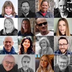 Simpson Grears, TY Garner, Morag Pringle, Jake Bowen-Bate, Brian Cook, Claire Wilson, David Goodman, Isobel Shirlaw, Nina Bhadreshwar, Charlotte Stevenson, Donna Morfett, Jack O’Donnell, Susan Allott, LM Chilton, Jane McLoughlin and Rhiannon Barnsley